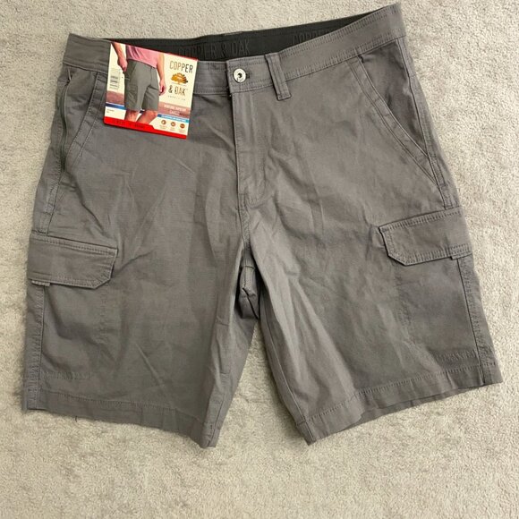 Copper & Oak Men's 34 Gray Venture Ripstop Cargo Shorts Flex Waist N0504 - Picture 5 of 11